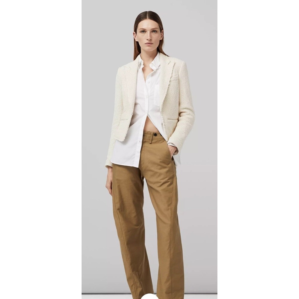 rag and bone Elle Tweed Blazer Cream Cropped Size 4